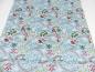 Preview: Patchworkstoff New Forest floral Rotkehlchen blau Gesamtansicht